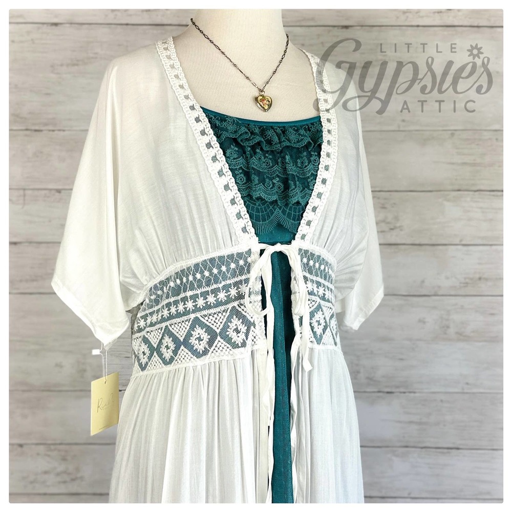 White Nights Beach Kimono Maxi Dress - Picture 10 of 12